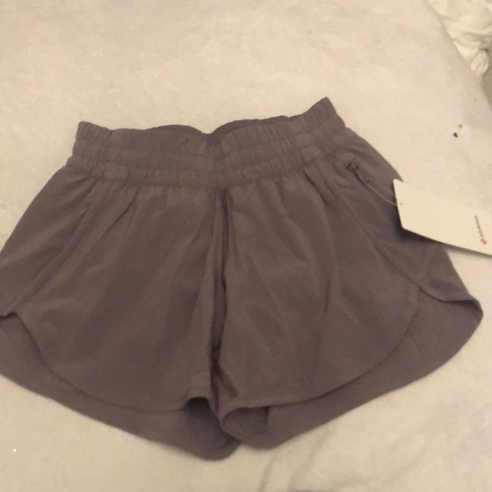 purple lulu lemon shorts